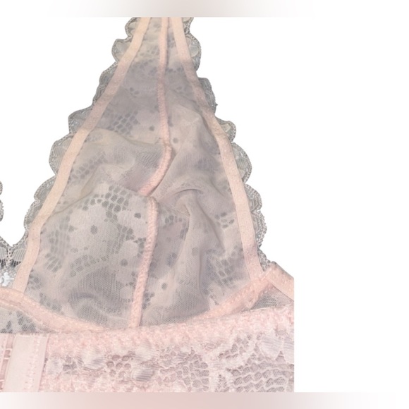 Free People Intimately Free soft pink lace bralette! Size XS NWOT - Picture 7 of 9